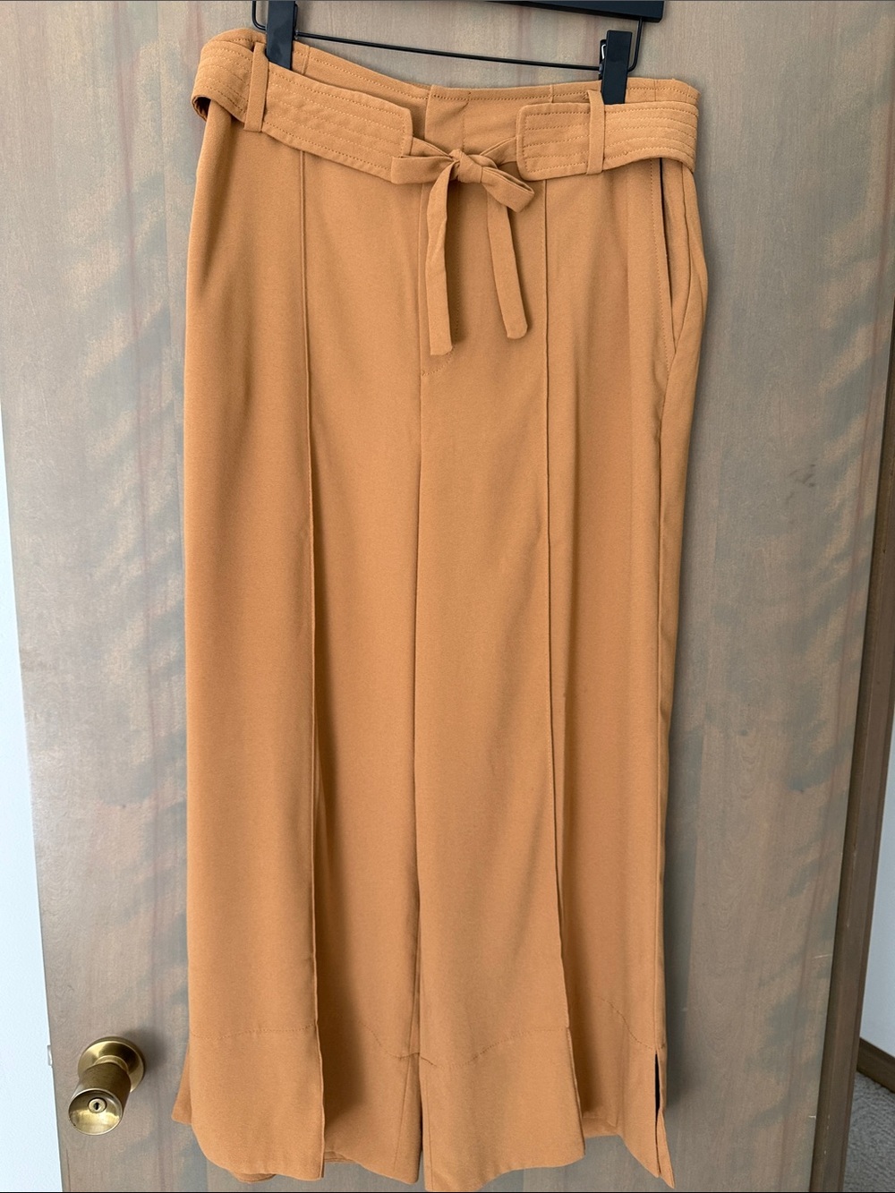 Joie Camel Tie-Belt Pants